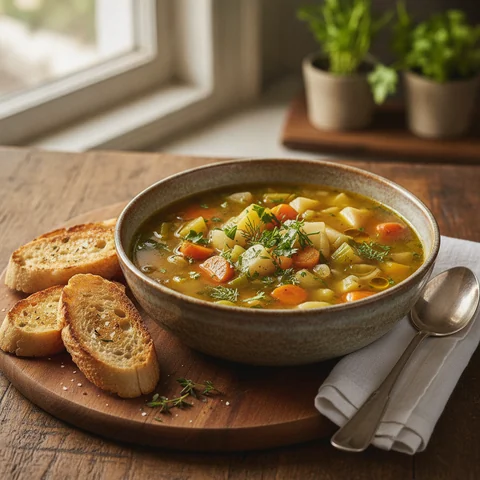 Klassische Gemüsesuppe nach alter Hausmannskost