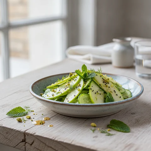 Apfel-Gurken-Salat nach altem Rezept