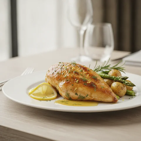 Chicken Breast with Herb Lemon Glaze
