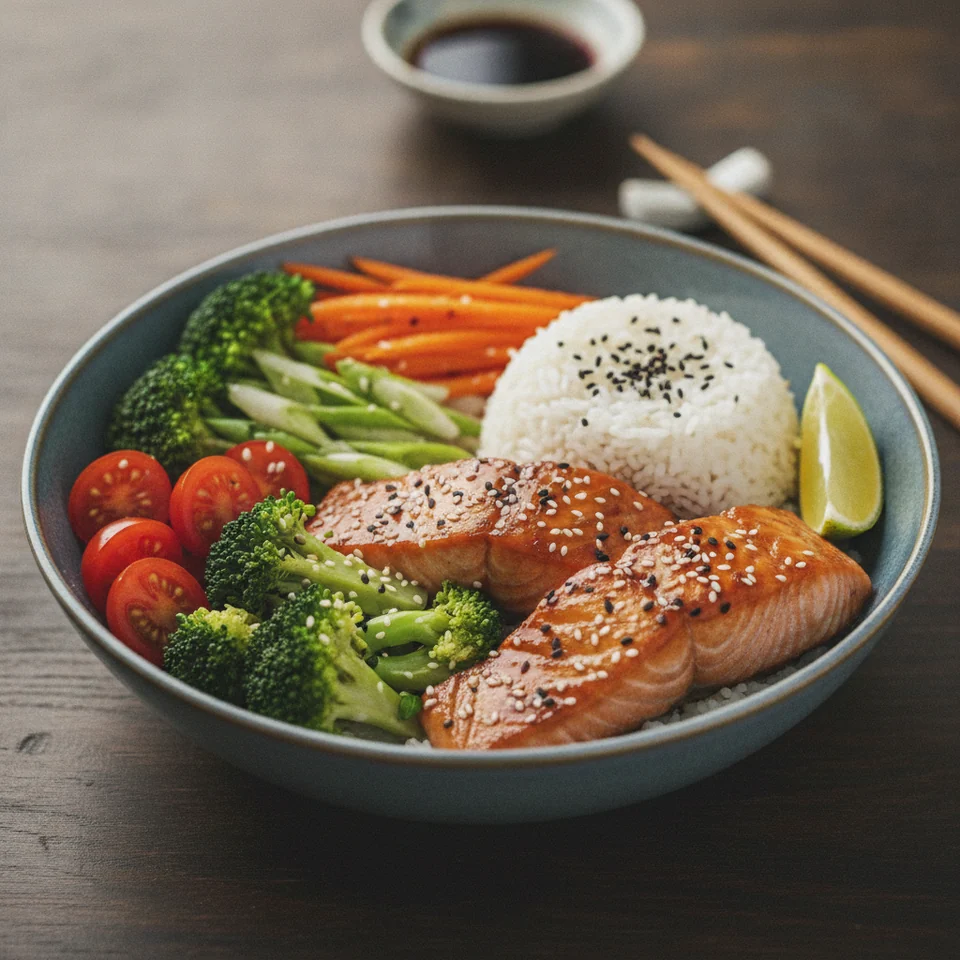 Salmon Teriyaki Bowl
