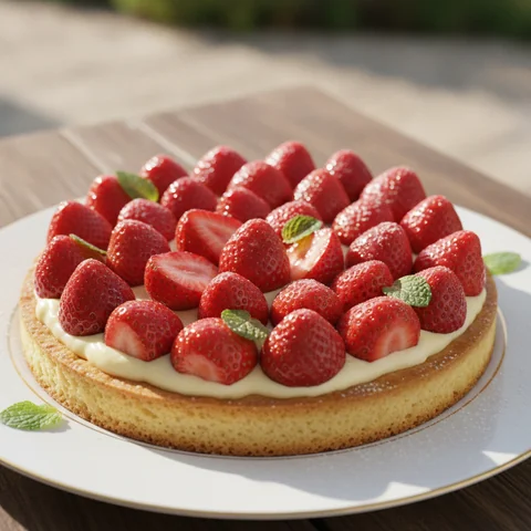 Erdbeerkuchen