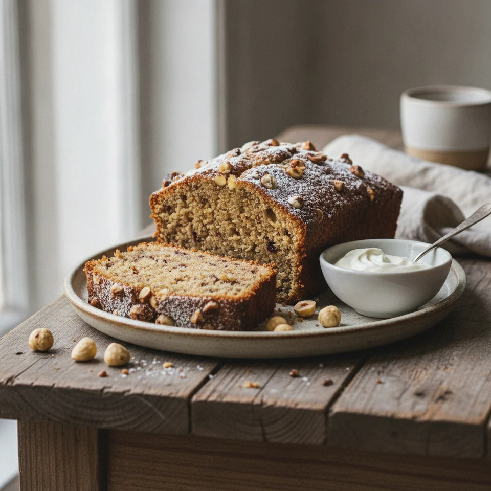 Hazelnut Loaf Cake