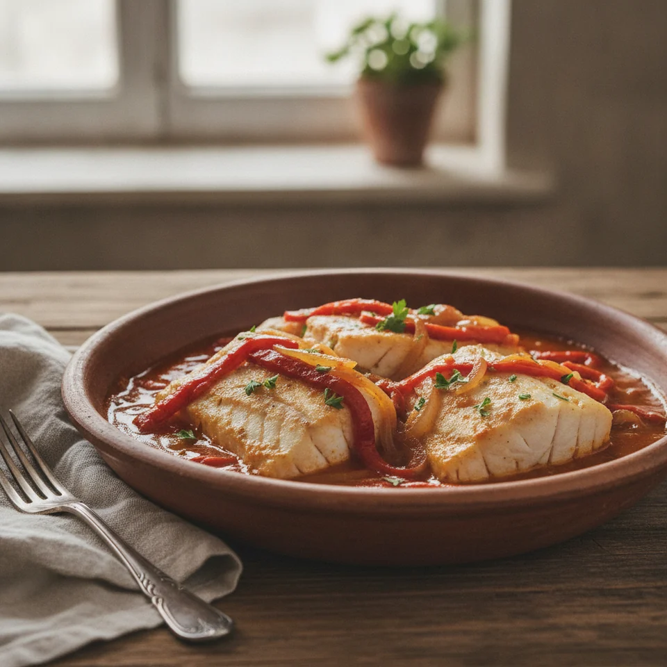 Basque-Style Cod