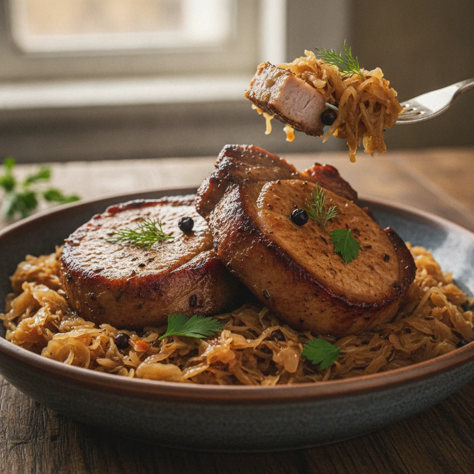 Kassler mit Sauerkraut