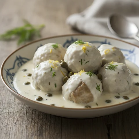 German Meatballs in Caper Sauce