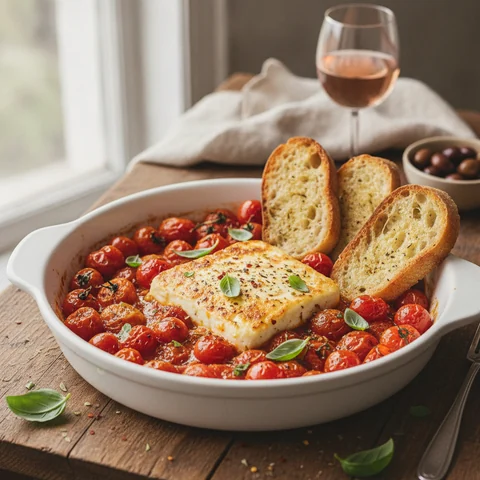 Gebackene Feta-Tomaten-Pfanne