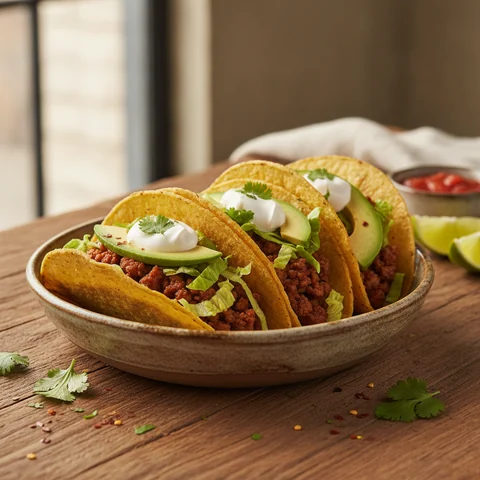 Spicy Beef Tacos