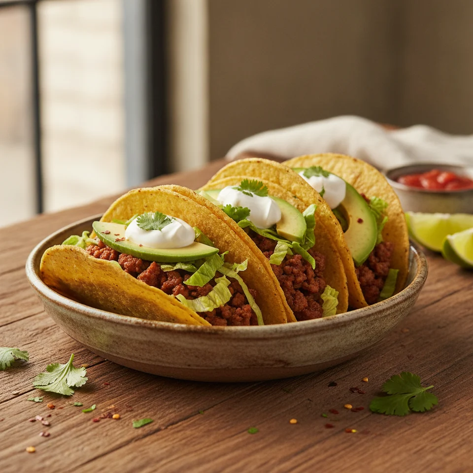 Spicy Beef Tacos