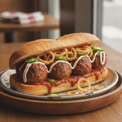 Mega Meatball Sandwich