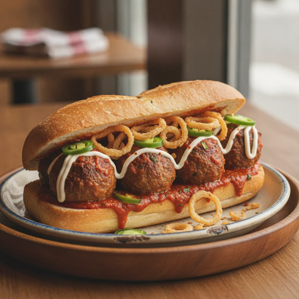 Mega Meatball Sandwich
