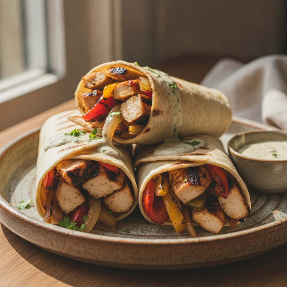 Filling Chicken Wraps