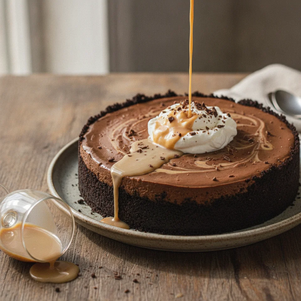 Boozy Chocolate Cheesecake
