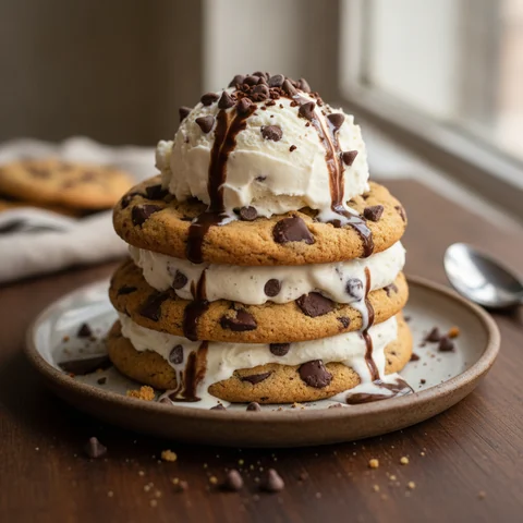 Eistorte mit Chocolate Chips