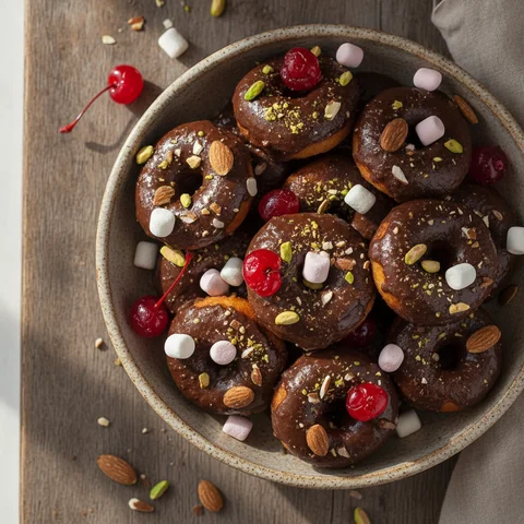 Kopfsteinpflaster-Donuts