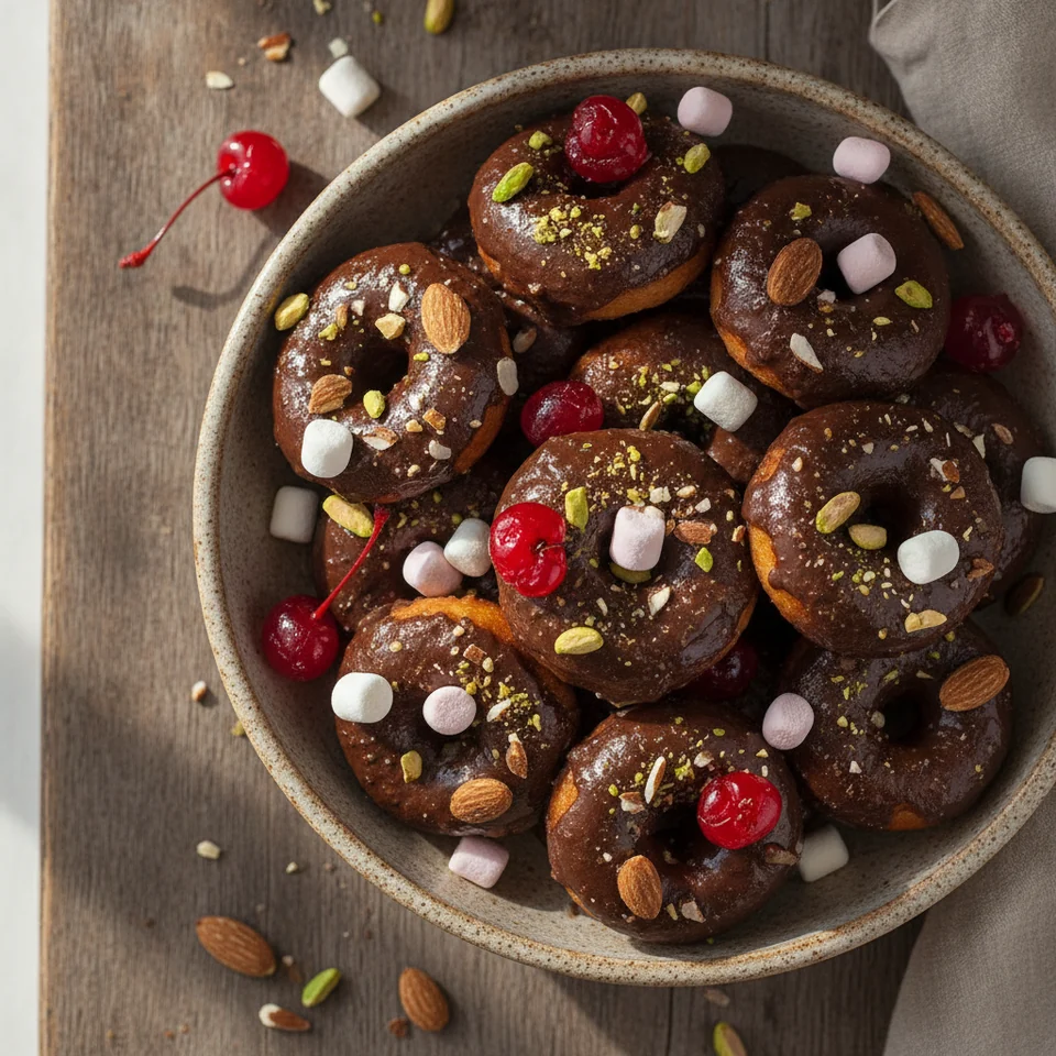 Kopfsteinpflaster-Donuts