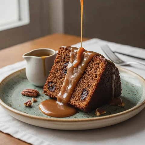 Saftiger Karamellkuchen