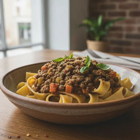 Linsen-Bolognese