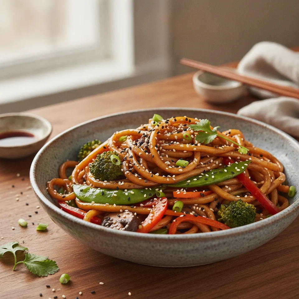 Sesame Udon with Vegetables