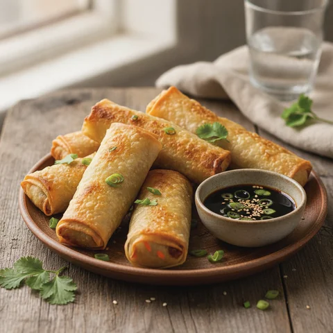 Vegane Frühlingsrollen aus dem Ofen