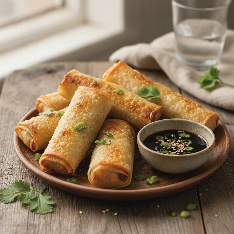 Baked Vegan Spring Rolls