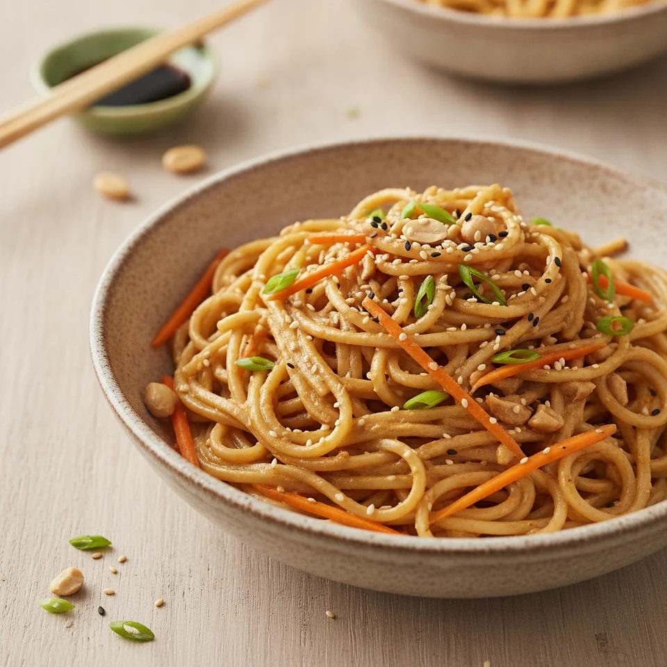 Asian Peanut Sesame Noodles