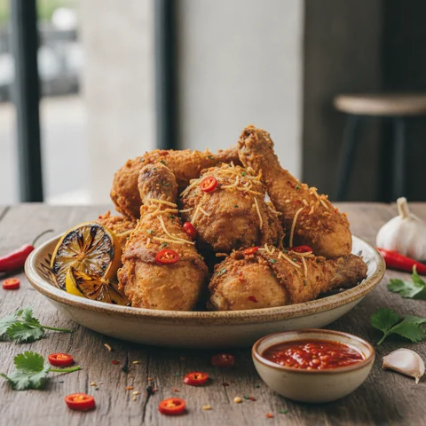 Congolese Fried Chicken with Pili-Pili