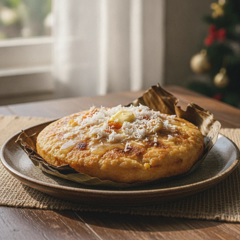 Bibingka – philippinischer Reiskuchen mit Kokos