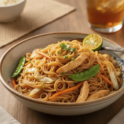 Pancit Bihon – Filipino Rice Noodle Stir-Fry