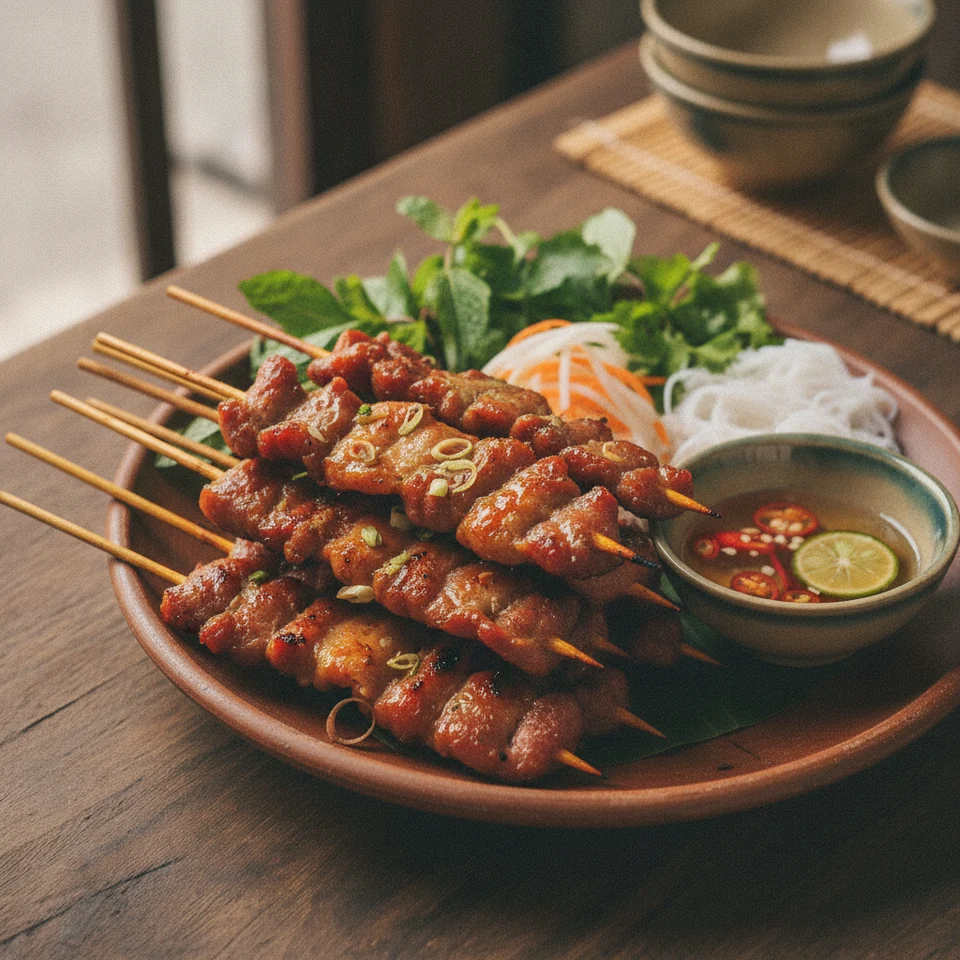 Thịt xiên que – vietnamesische Fleischspieße