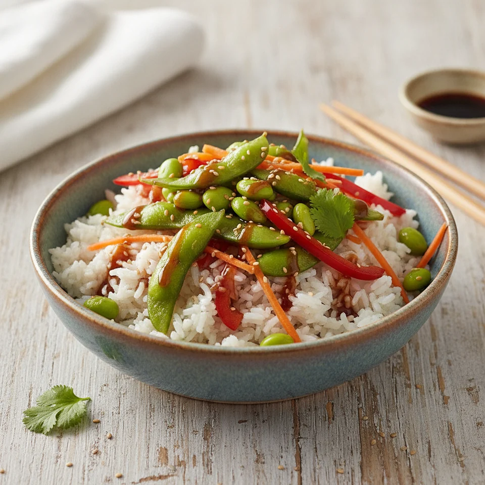 Teriyaki Edamame Bowl