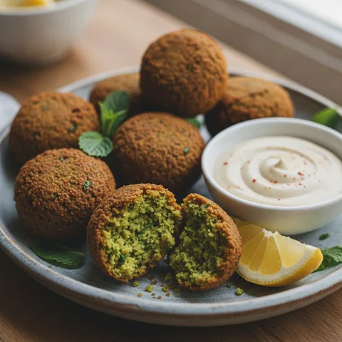 Falafel mit Tahini-Sauce