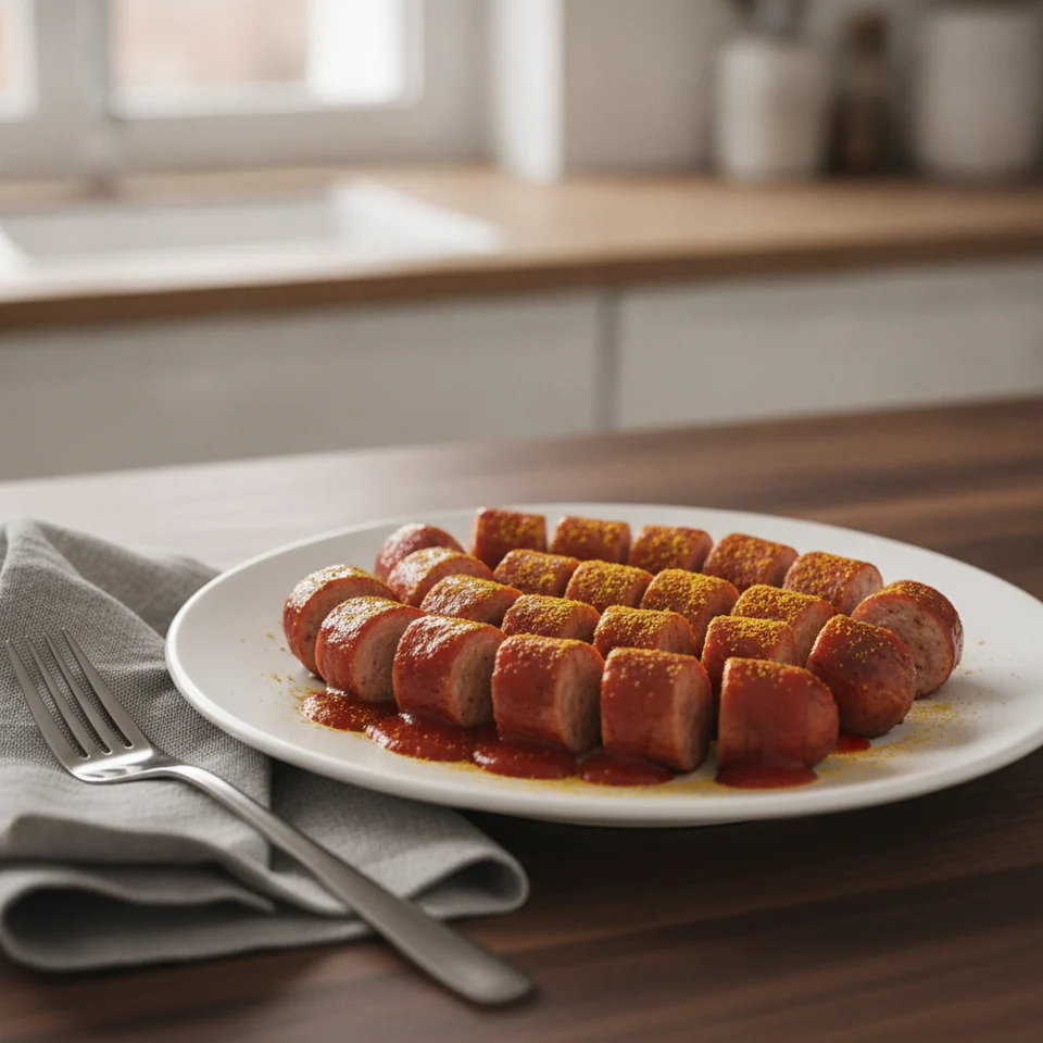 Currywurst mit hausgemachter Sauce