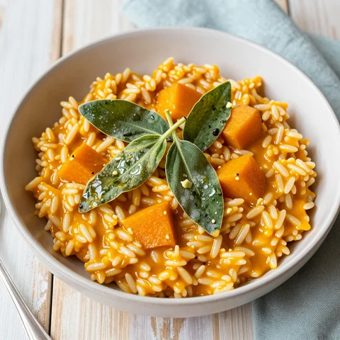 Kürbisrisotto mit Salbei