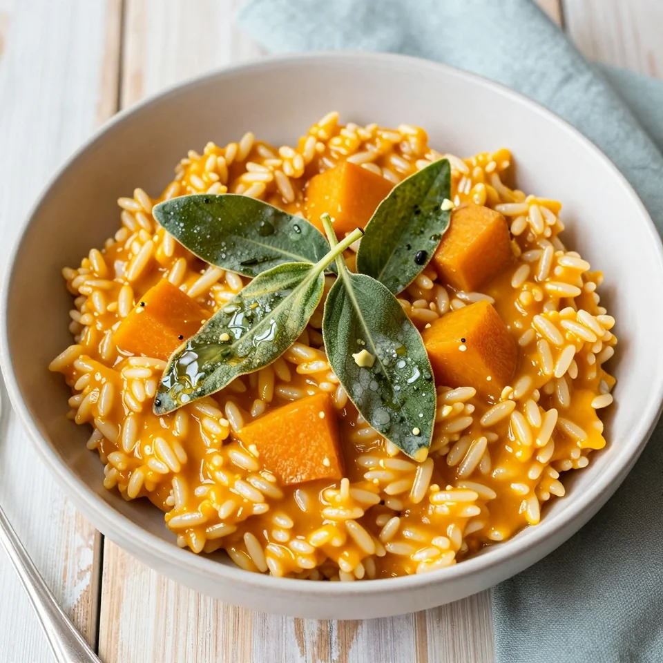 Pumpkin Risotto with Sage