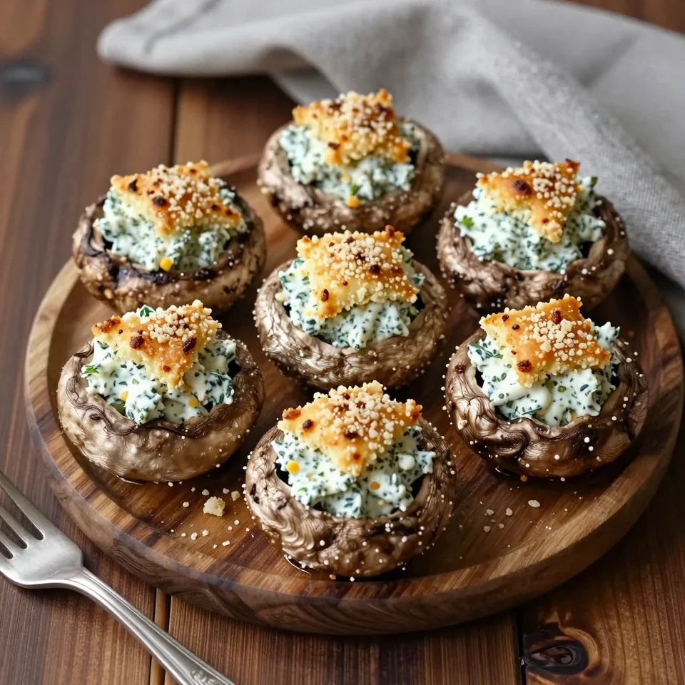 Gefüllte Champignons mit Kräuterfrischkäse