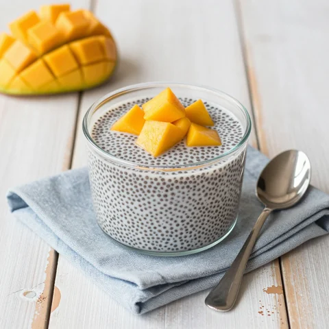 Chia-Pudding mit Mango