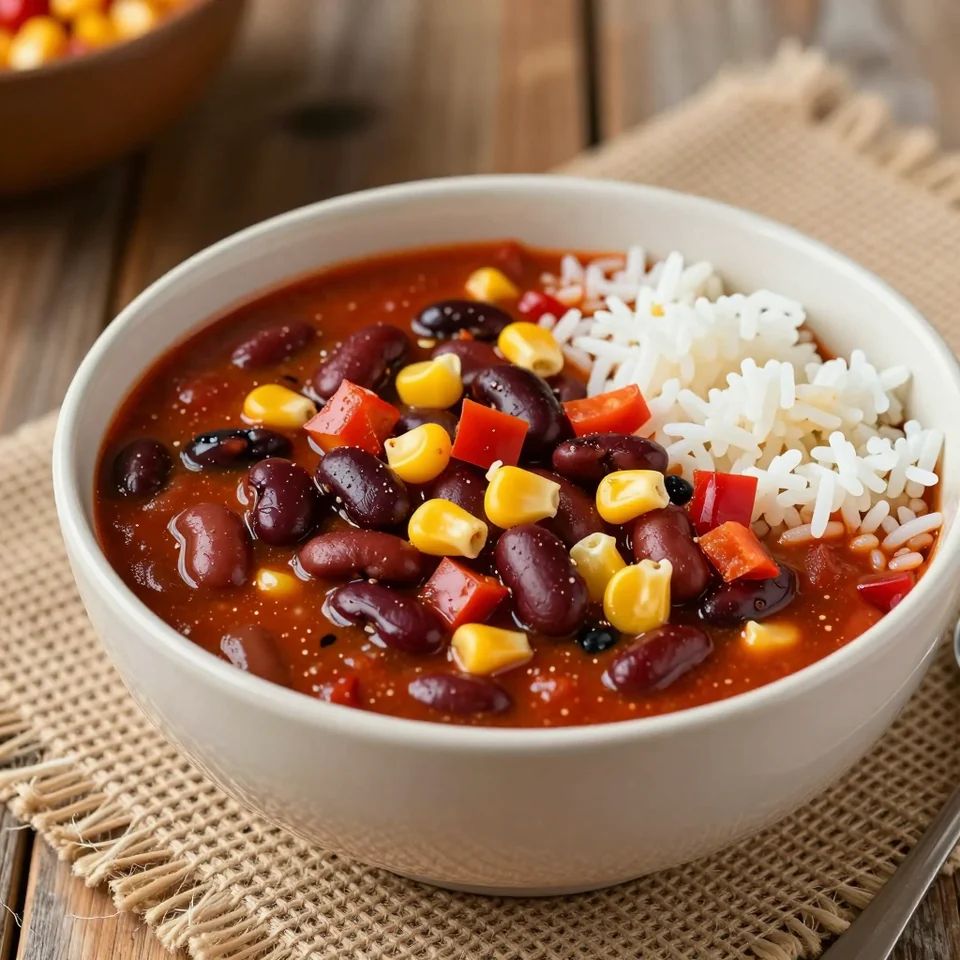 Chili sin Carne with Rice