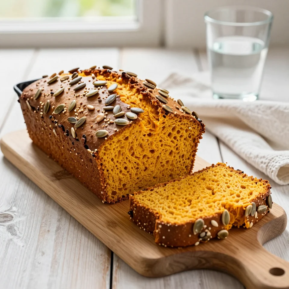 Kürbis-Hefebrot mit Kernkruste