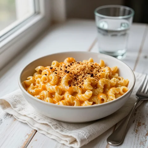 Kürbis-Mac-and-Cheese mit Panko-Kruste