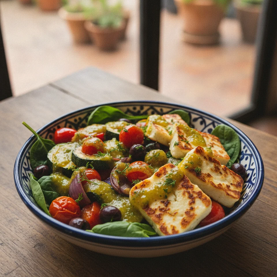 Mediterranean Halloumi Bowl