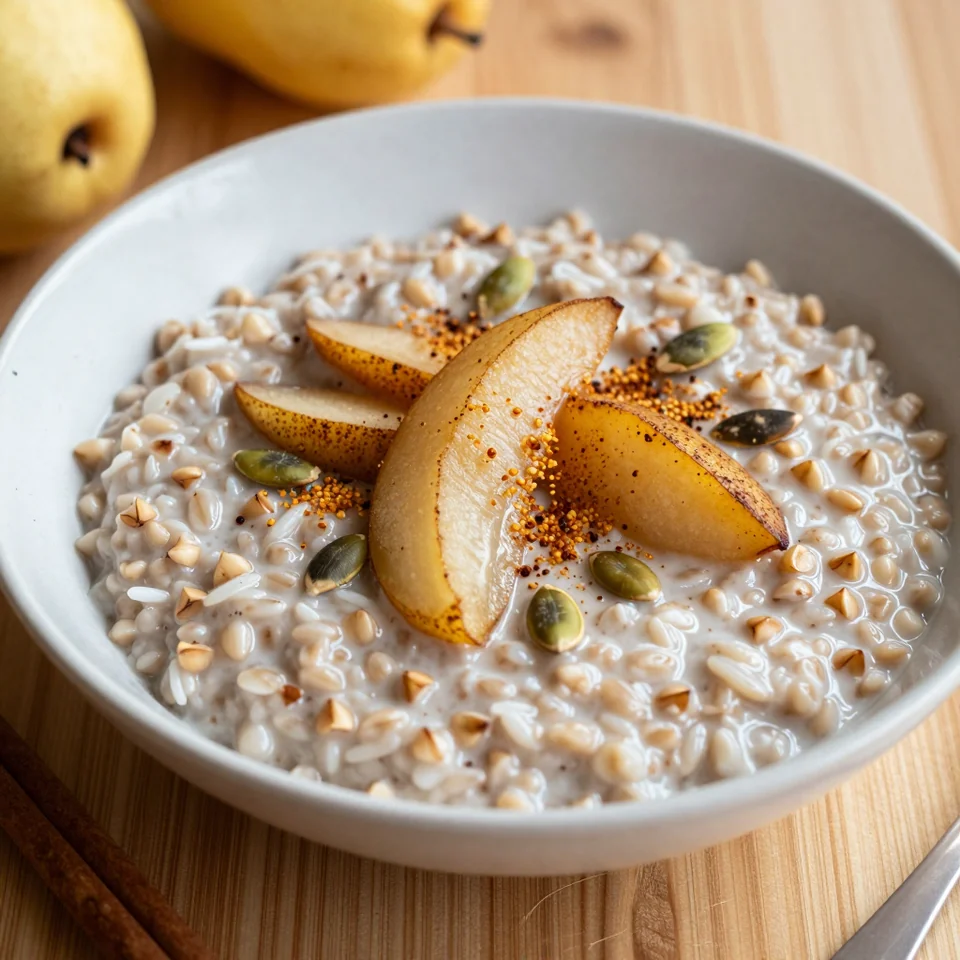 Buckwheat Porridge with Cinnamon Pear