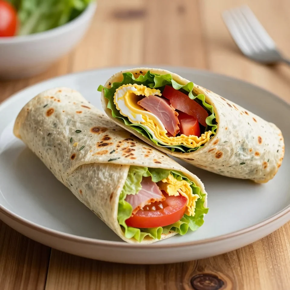 Breakfast Wrap with Egg and Ham