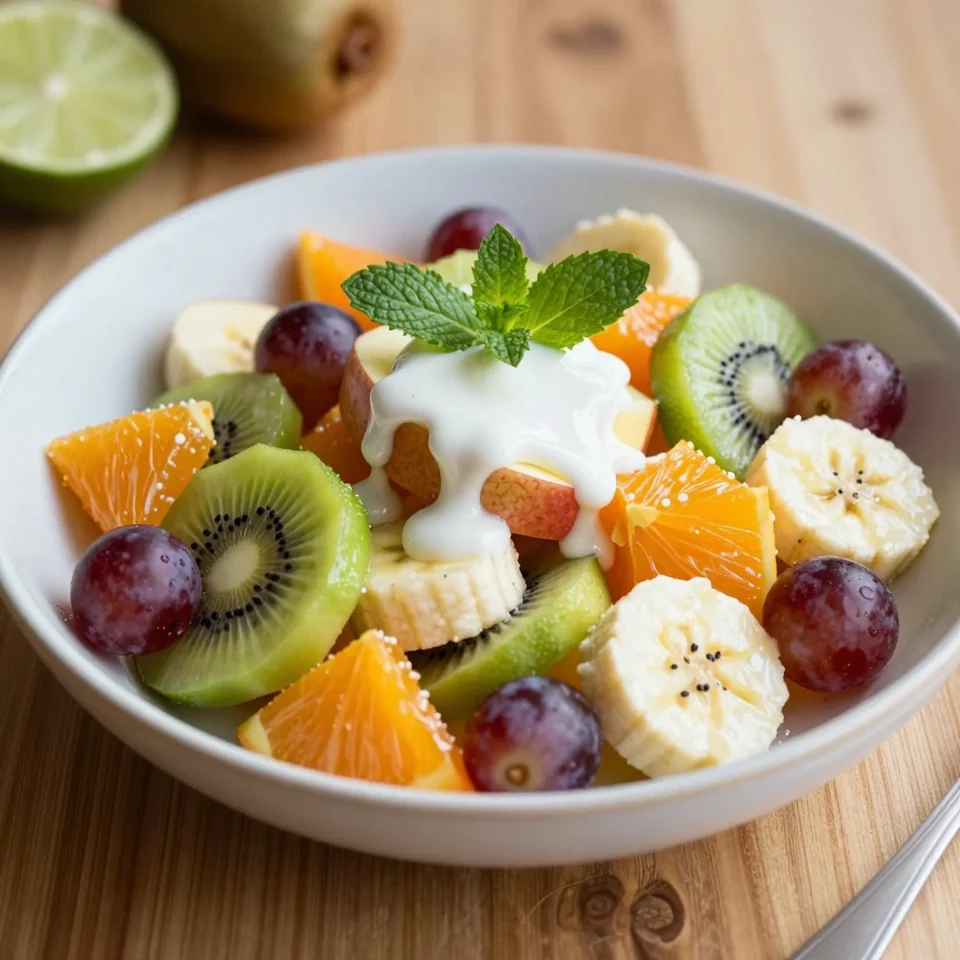 Fruit Salad with Lime and Mint