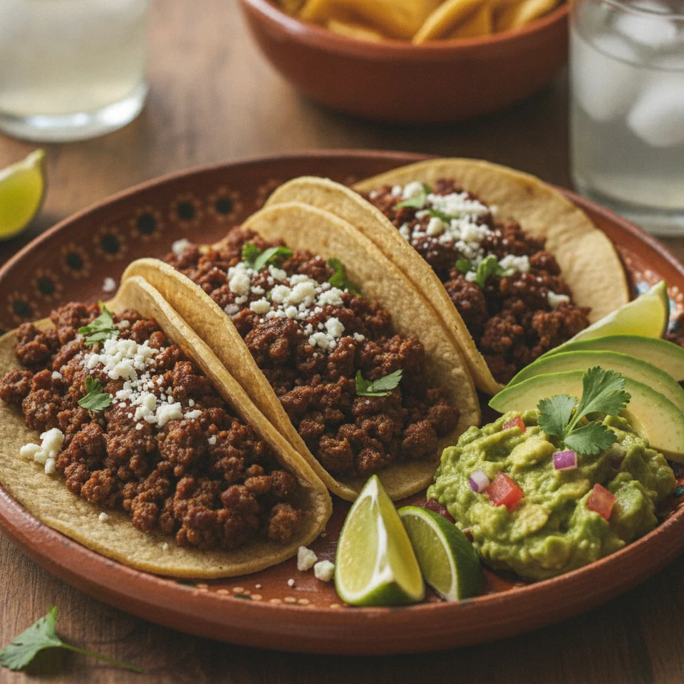 Beef-Tacos mit Guacamole
