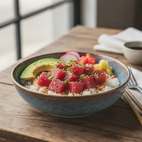 Thunfisch-Poke-Bowl